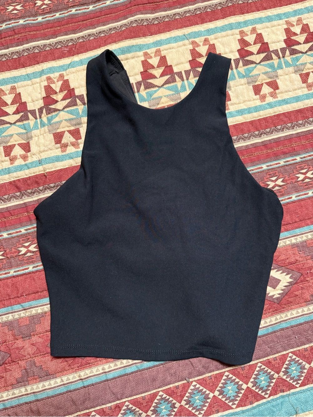 INDUSTRY Women's Black Ribbed Crop Tank Top XS